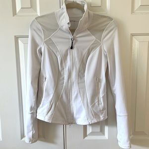 Zella white workout jacket -small